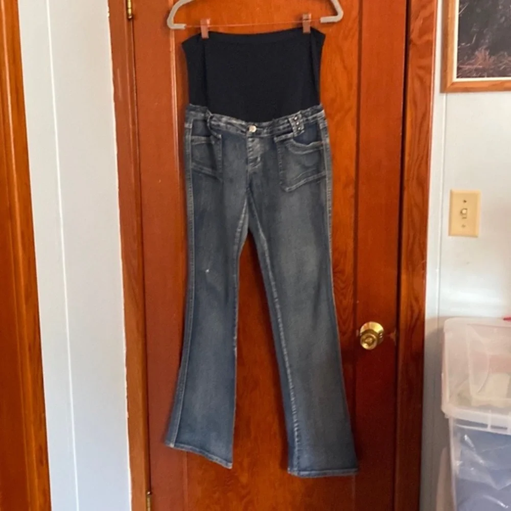 💜💜 Ladies Maternity Jeans Slightly Flared by New Recruit Maternity Size S